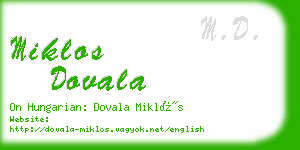 miklos dovala business card